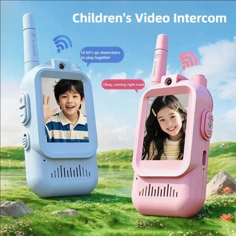 Kids Video Walkie Talkies – 2 Pack, Rechargeable, 2-Inch Screen